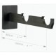 Supports universels Doubles Ø 25 mm HAVANA