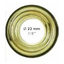 Œillets Laiton + bagues de recouvrement Ø 20 mm