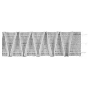 Ruban à plis Triangulaires 85 mm - blanc