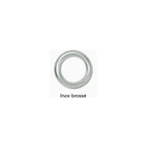 Œillets INOX Brossé + bagues de recouvrement Ø 40 mm 